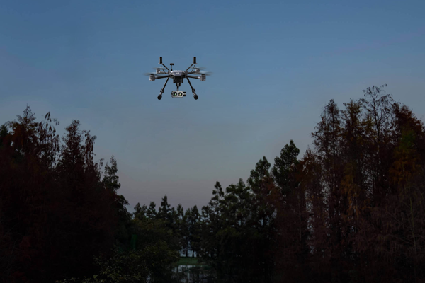 Drones are helping people during disaster by providing helpful equipment to them.